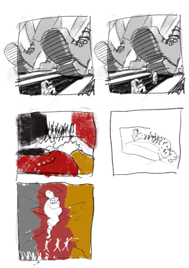 sketches-nachtgedanken-justus-pfeifer Illustrationsentwürfe von Justus Pfeifer zu Heinrich Heines Nachtgedanken
